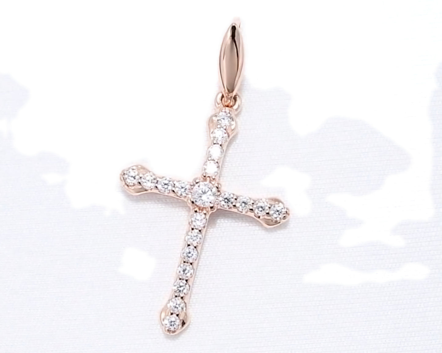 Silber Kreuz mit Zirkonia vergoldet Art. Nr. 93030281
