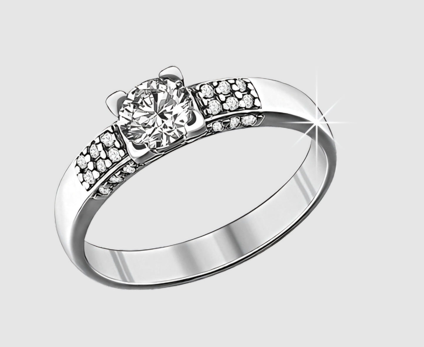 Silber Ring Swarovski Zirkonia Art. Nr. 89010019