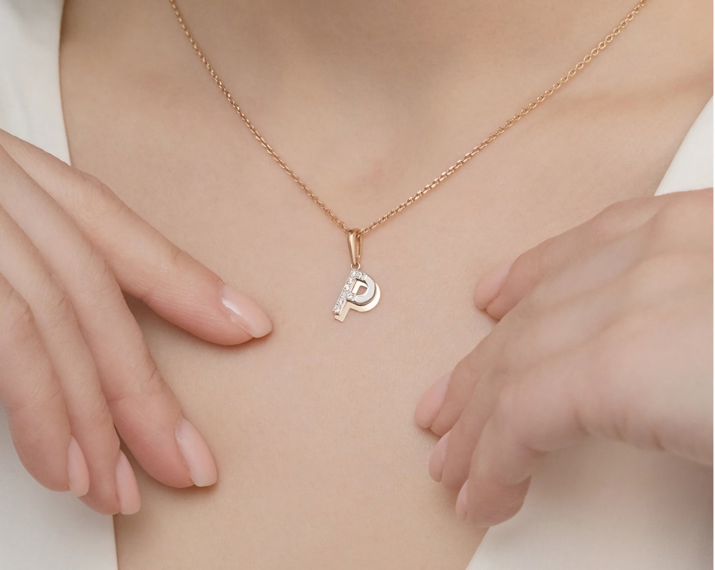 Anhänger mit Zirkonia Russisches Rotgold 585 Art. Nr.03-3418-P-401-1111