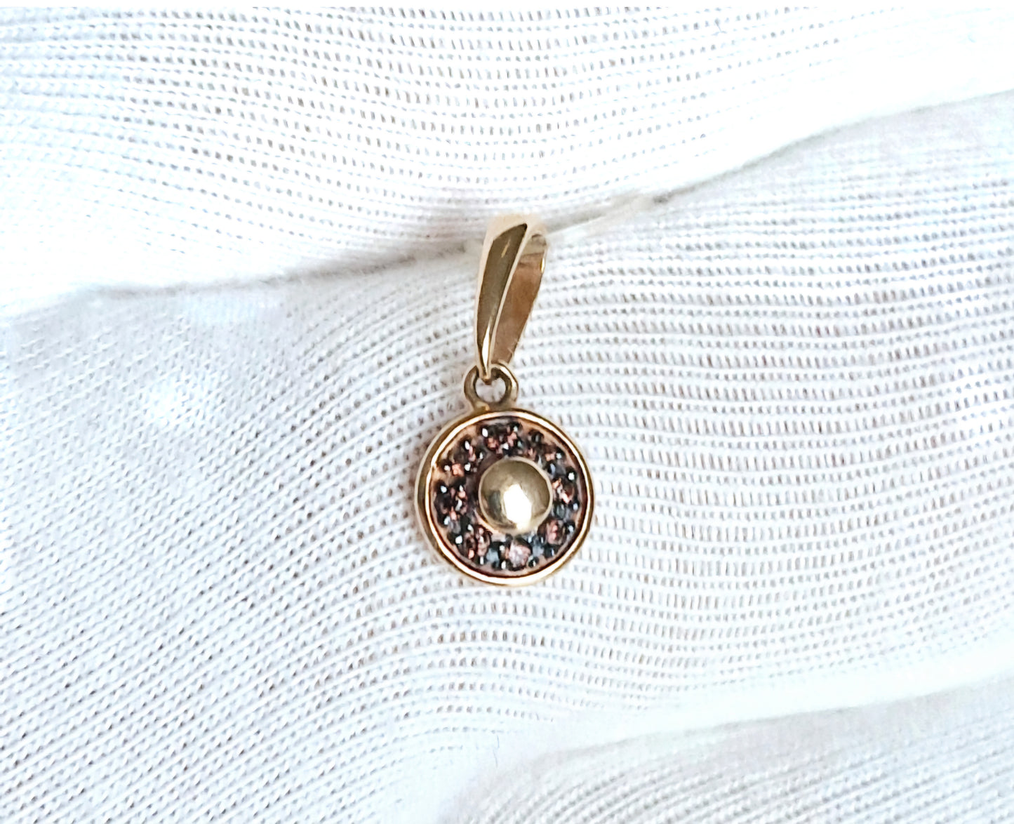 Anhänger mit Zirkonia Russisches Rotgold 585 Art. Nr.035433