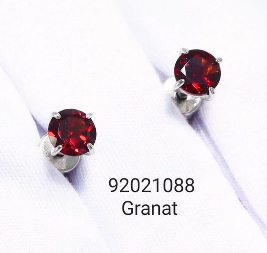 Silber Ohrstecker mit Granat Art.Nr.92021088