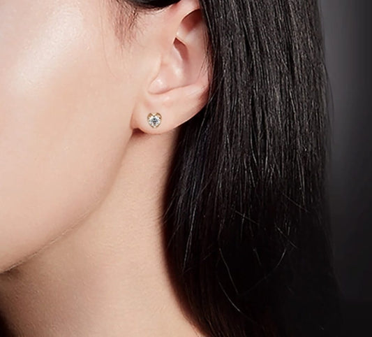 Ohrstecker mit Zirkonia Rotgold Art.Nr.02-4608-00-401-1110