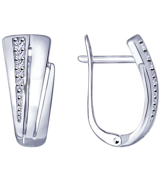 Silber Ohrringe mit Zirkonia Art.Nr.94022835