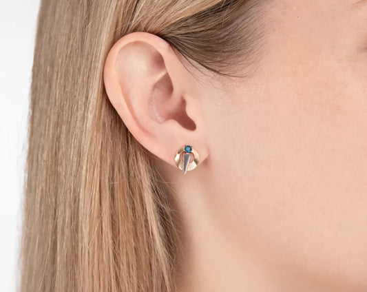 Ohrstecker mit London Blue Topas Rotgold 585 Art. Nr. 02-5412-01-201-110 P