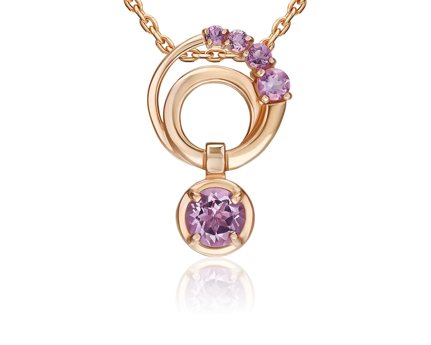 Anhänger mit Amethyst Rotgold 585 Art. Nr: 03-3580-00-203-1110 P