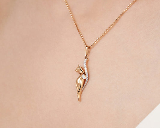 Anhänger mit Zirkonia Rotgold 585 Art. Nr. 03-2956-00-401-1111-48 P