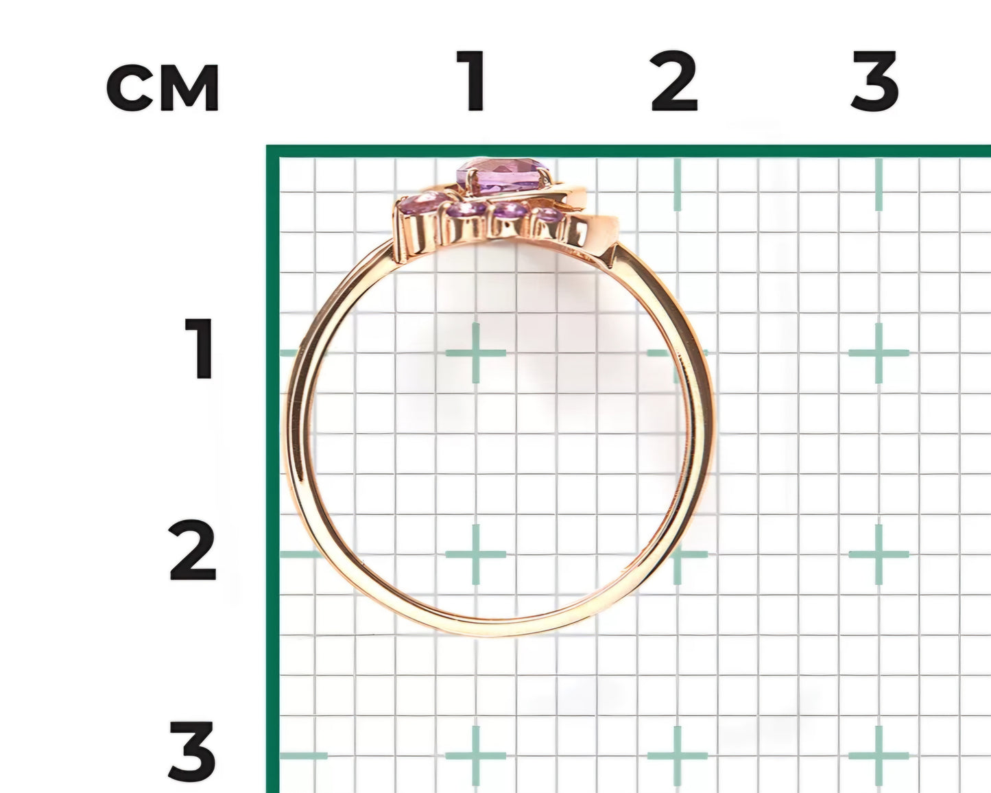 Ring mit Amethyst Rotgold 585 Art. Nr. DR 01-5841-00-203-1110 P