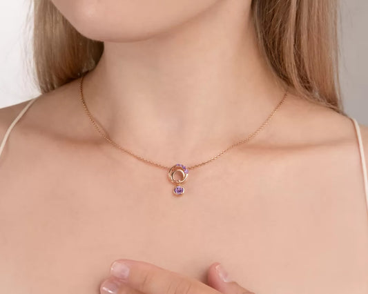 Anhänger mit Amethyst Rotgold 585 Art. Nr: 03-3580-00-203-1110 P