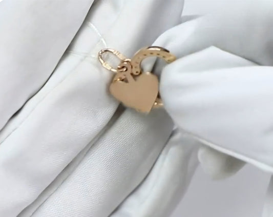 Anhänger mit Zirkonia und Gravur Rotgold 585 Art. Nr. 035781