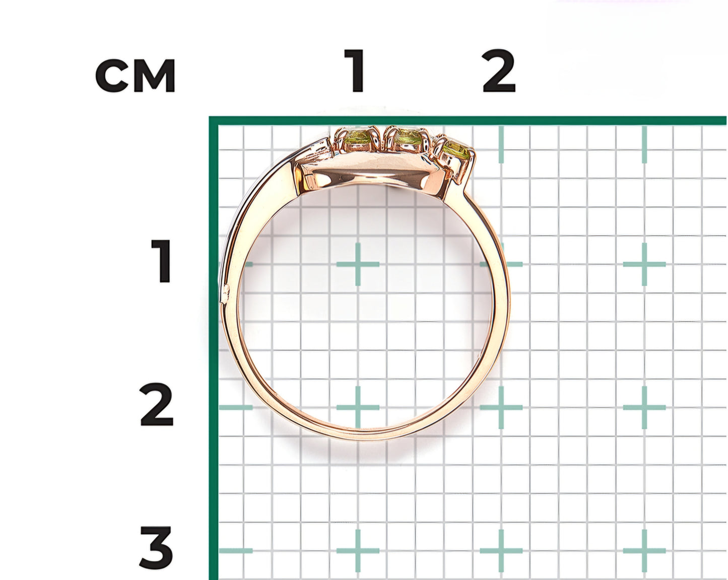 Ring mit Chrysolith Rotgold 585 Art. Nr. 01-5837-00-205-1111 P