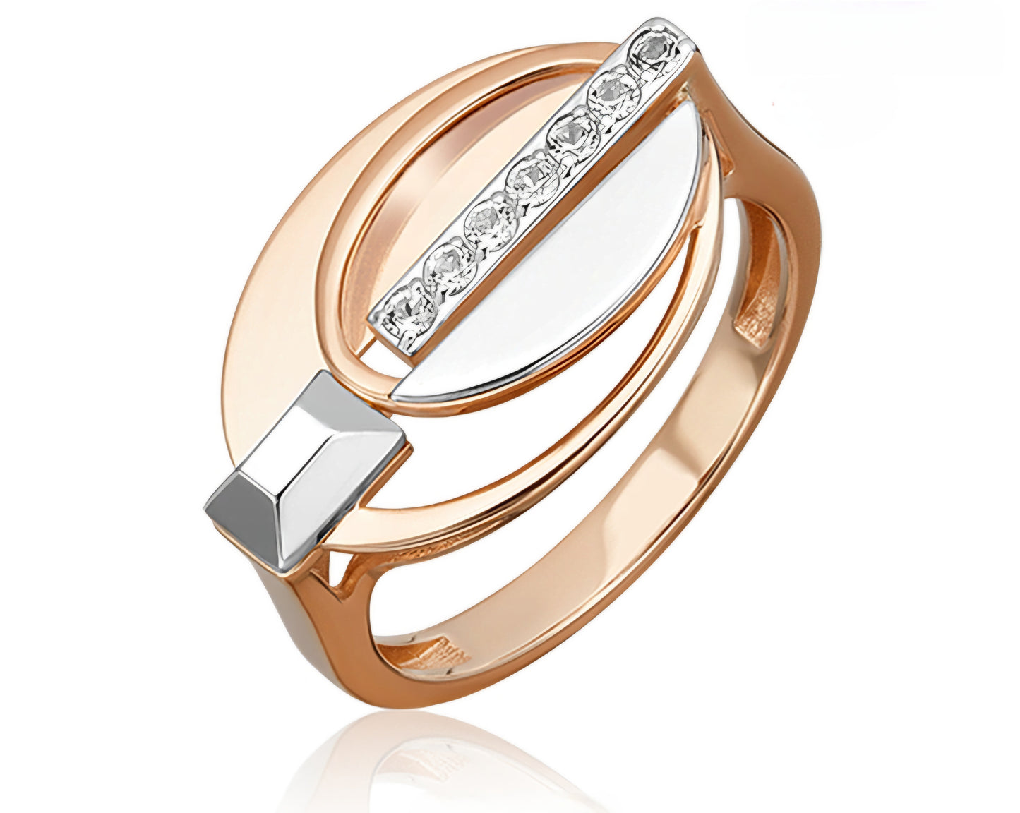 Ring mit Zirkonia Rotgold 585 Art. Nr. 01-5614-00-000-1111 P