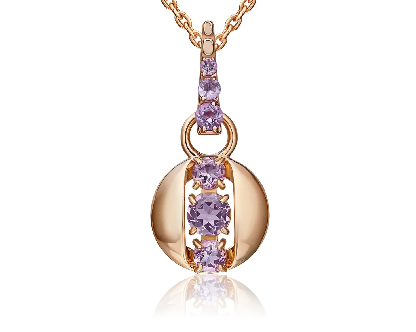 Anhänger mit Amethyst Rotgold 585 Art. Nr. 03-3570-00-203-1110 P