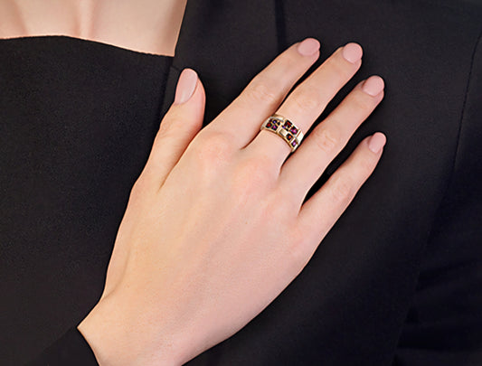 Ring mit Amethyst Rotgold 585 Art. Nr. 01-5307-00-257-1111-57 P