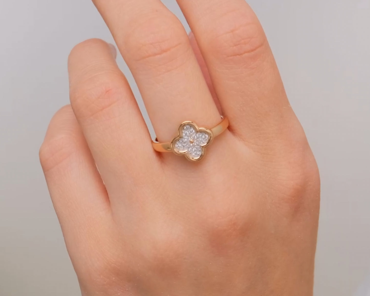 Ring mit Zirkonia Rotgold 585 Art. Nr. 01-5892-00-401-1110 P