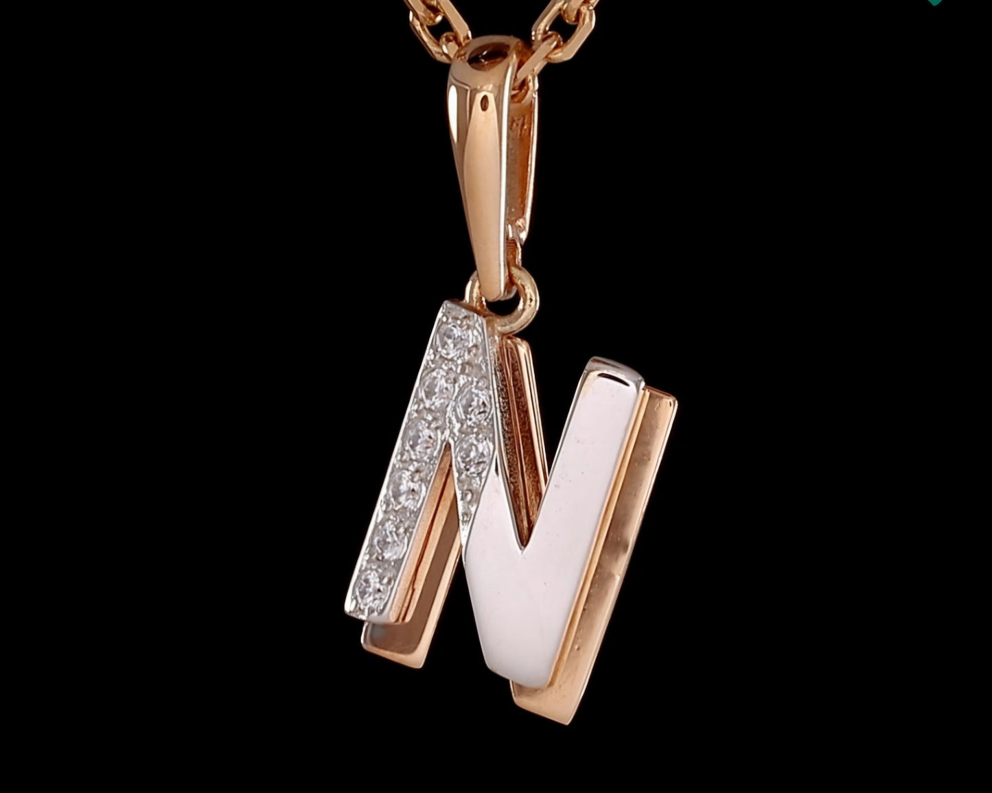 Anhänger mit Zirkonia Rotgold 585 Art. Nr. 03-3419-N-401-1111 P
