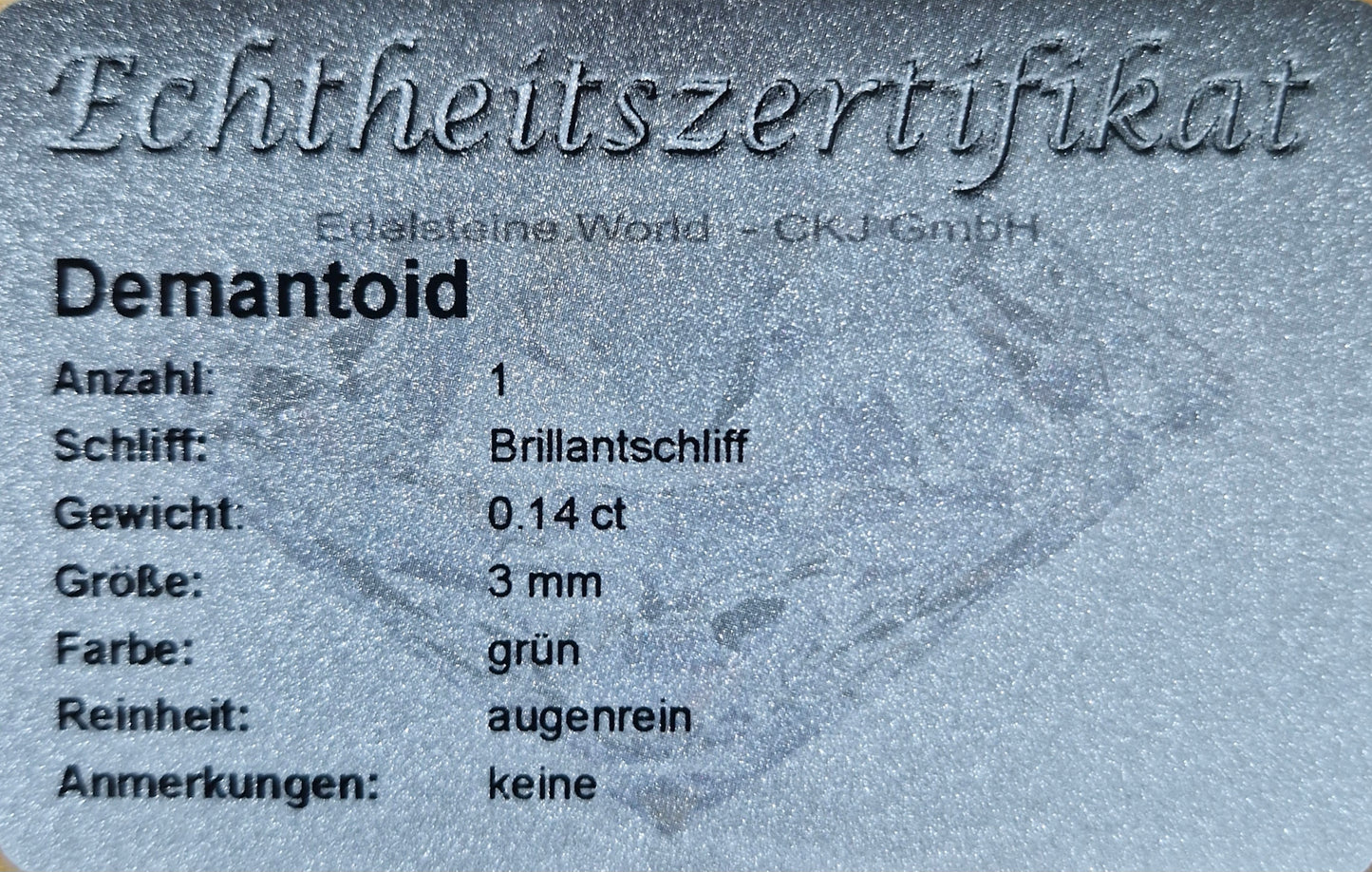Demantoid 3 mm 0.14 Ct