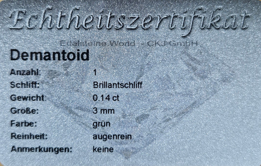 Demantoid 3 mm 0.14 Ct