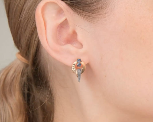 Ohrringe mit London Blue Topas Rotgold 585 Art. Nr. 02-5413-01-201-1111 P