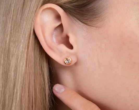 Ohrstecker mit Topas Rotgold 585 Art. Nr. 02-5389-00-201-1110 P
