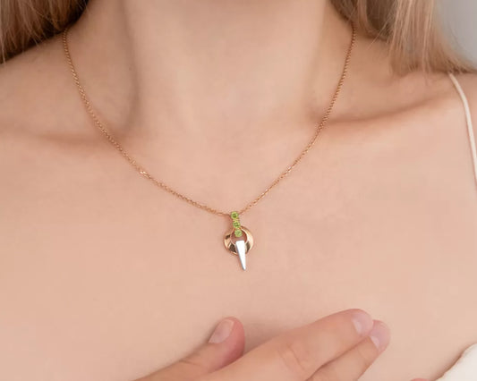 Anhänger mit Chrysolith Rotgold 585 Art. Nr. 03-3575-00-205-1111 P