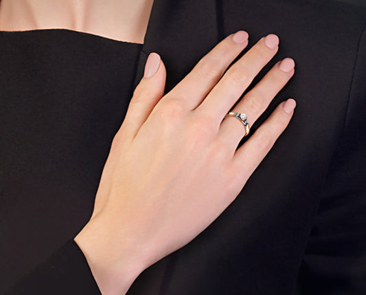 Ring mit Zirkonia Rotgold 585 Art. Nr. 01-5240-00-501-1110-57 P