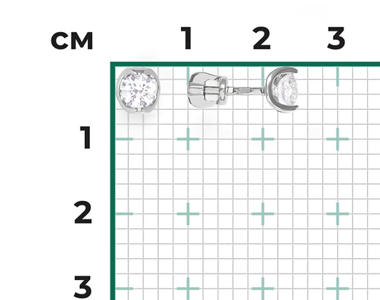 Ohrstecker mit Zirkonia Weißgold 585 Art. Nr. 02-4608-401-1120 P