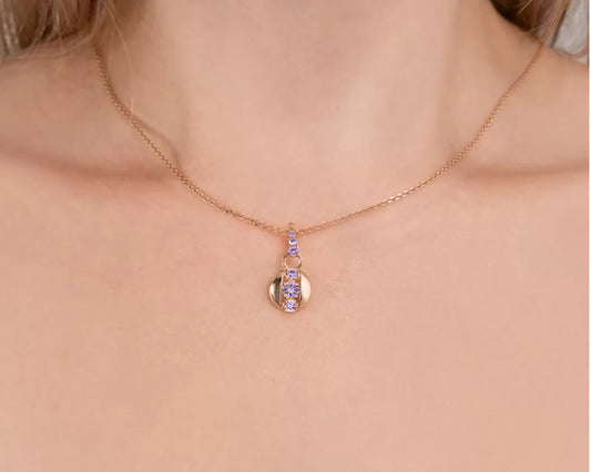 Anhänger mit Amethyst Rotgold 585 Art. Nr. 03-3570-00-203-1110 P