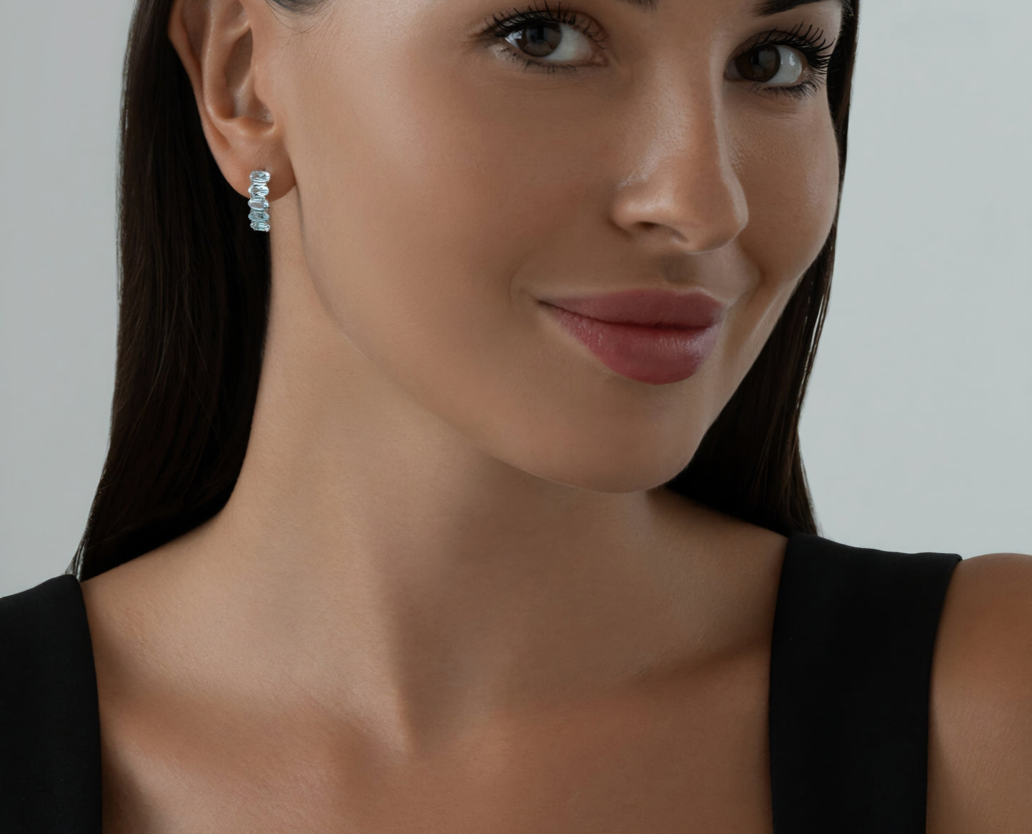 Silber Ohrringe mit Sky Blue Topas Art. Nr. 92021028