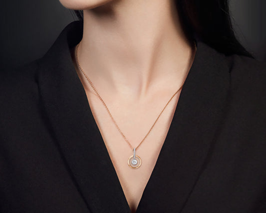 Anhänger mit Zirkonia Rotgold 585 Art. Nr. 03-3007-00-501-1111-38 P