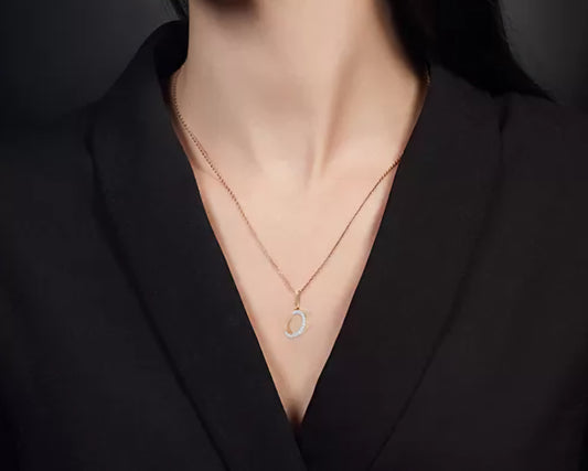 Anhänger mit Zirkonia Rotgold 585 Art. Nr. 03-2448-0-401-1110-03