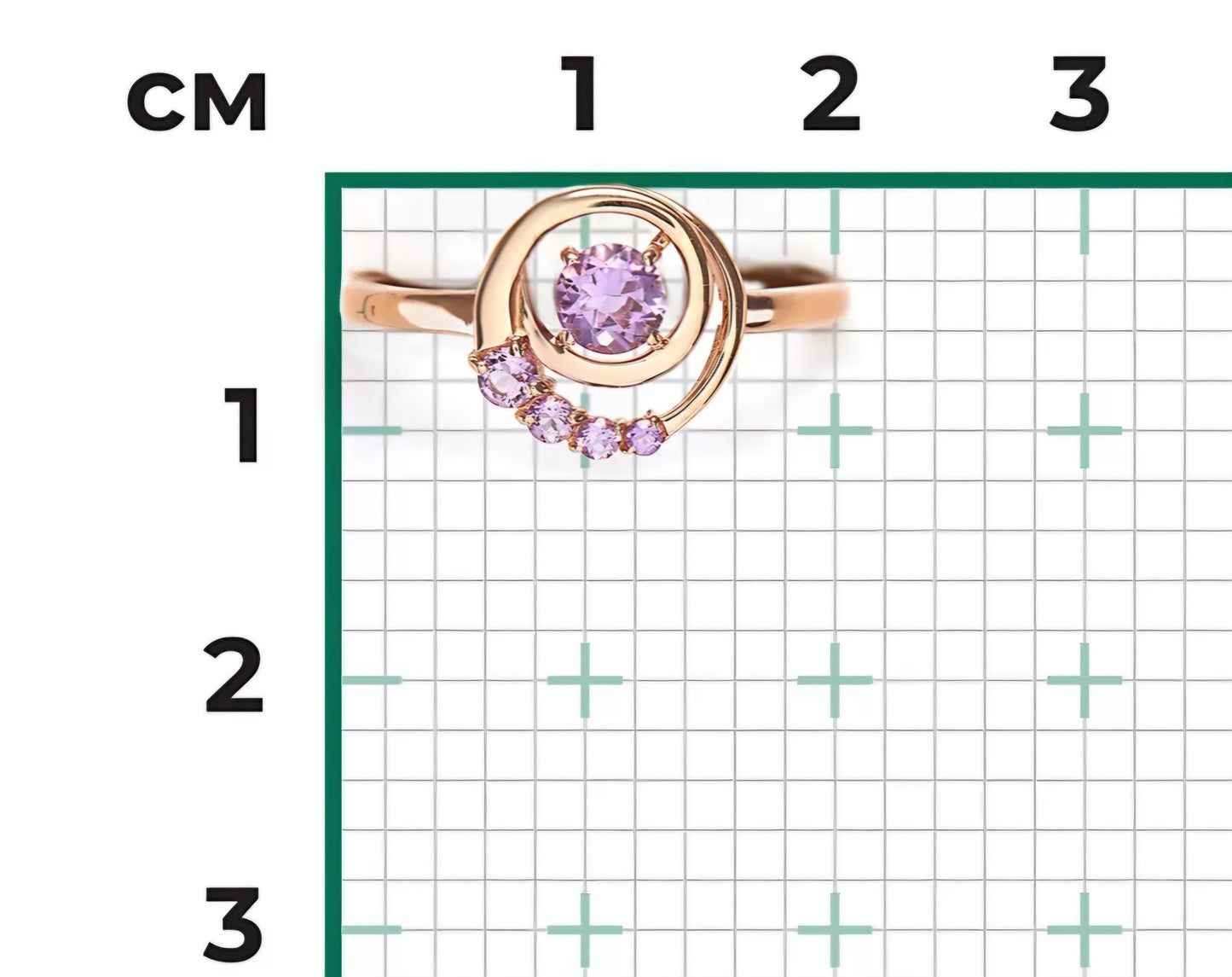 Ring mit Amethyst Rotgold 585 Art. Nr. DR 01-5841-00-203-1110 P