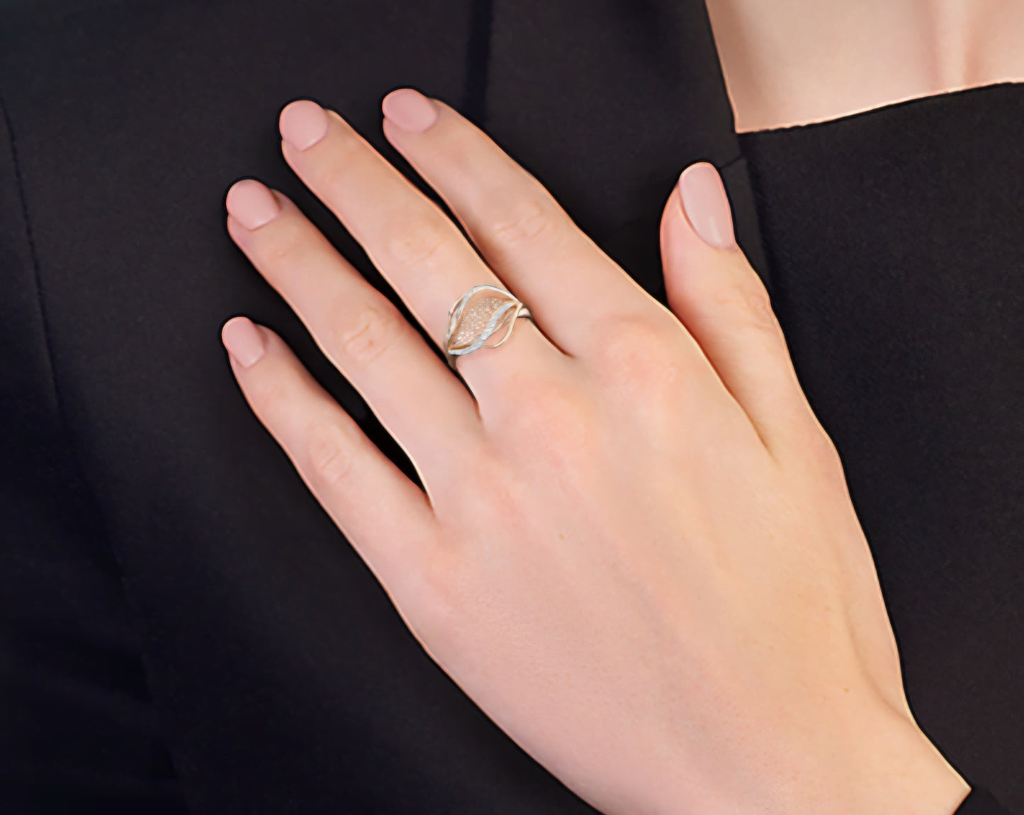 Ring mit Zirkonia Rotgold 585 Art. Nr. 01-4896-00-401-1110-65 P