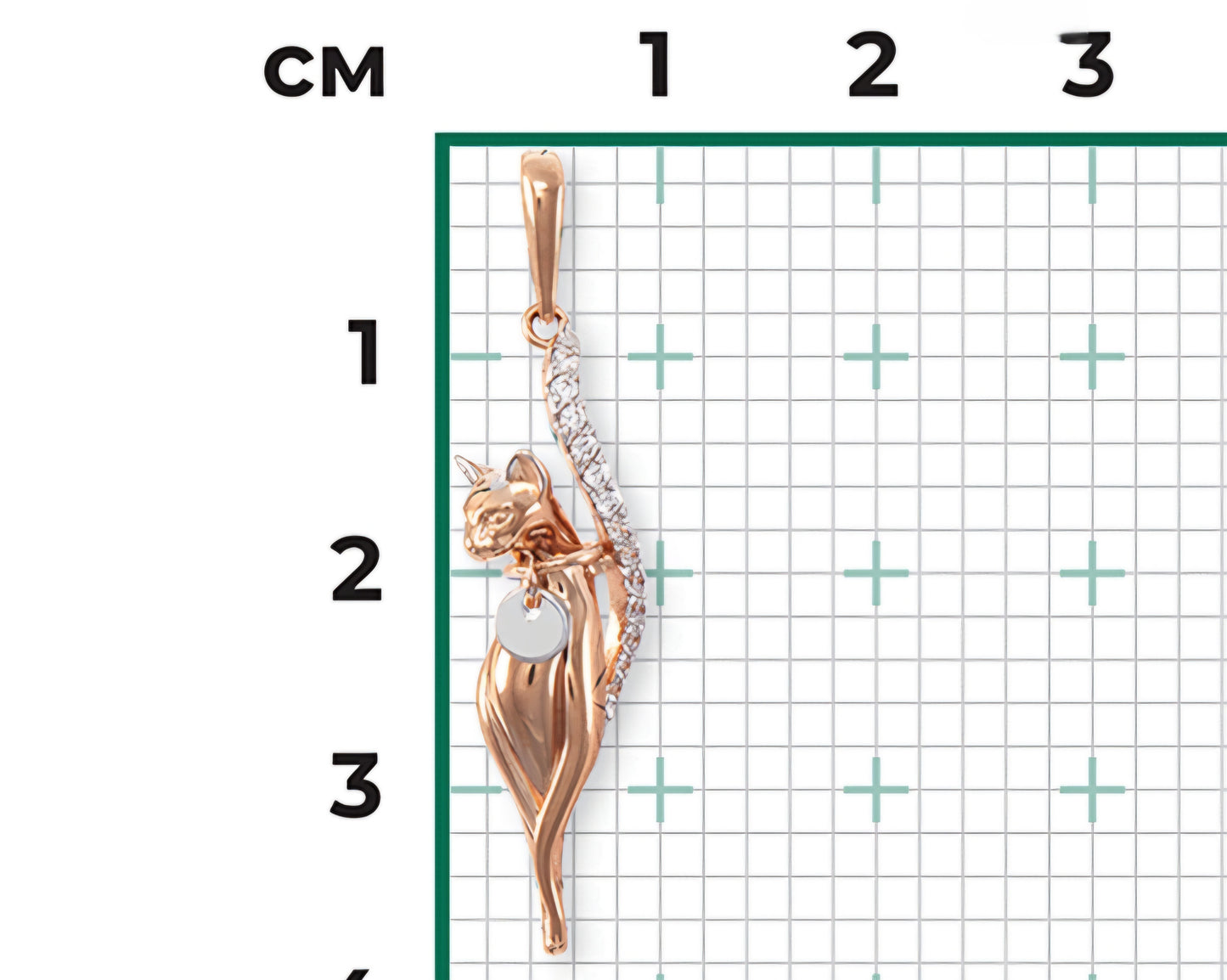 Anhänger mit Zirkonia Rotgold 585 Art. Nr. 03-2956-00-401-1111-48 P