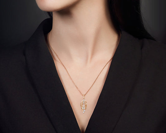 Anhänger mit Zirkonia Rotgold 585 Art. Nr. 03-2995-00-501-1110-67 P