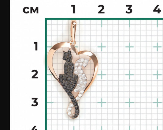 Anhänger mit Zirkonia Rotgold 585 Art. Nr. 03-1900-403-1110-24 P
