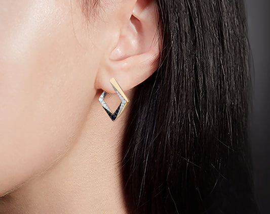 Ohrringe mit Zirkonia Rotgold 585 Art. Nr. 02-4580-00-403-1110-24