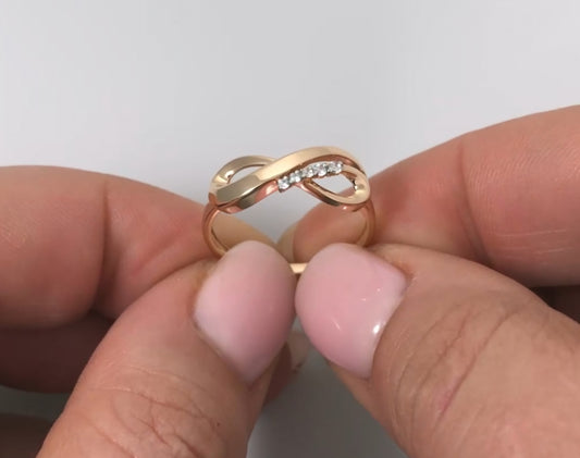 Ring mit Zirkonia Rotgold 585 Art. Nr. 01-5847-00-401-1110 P