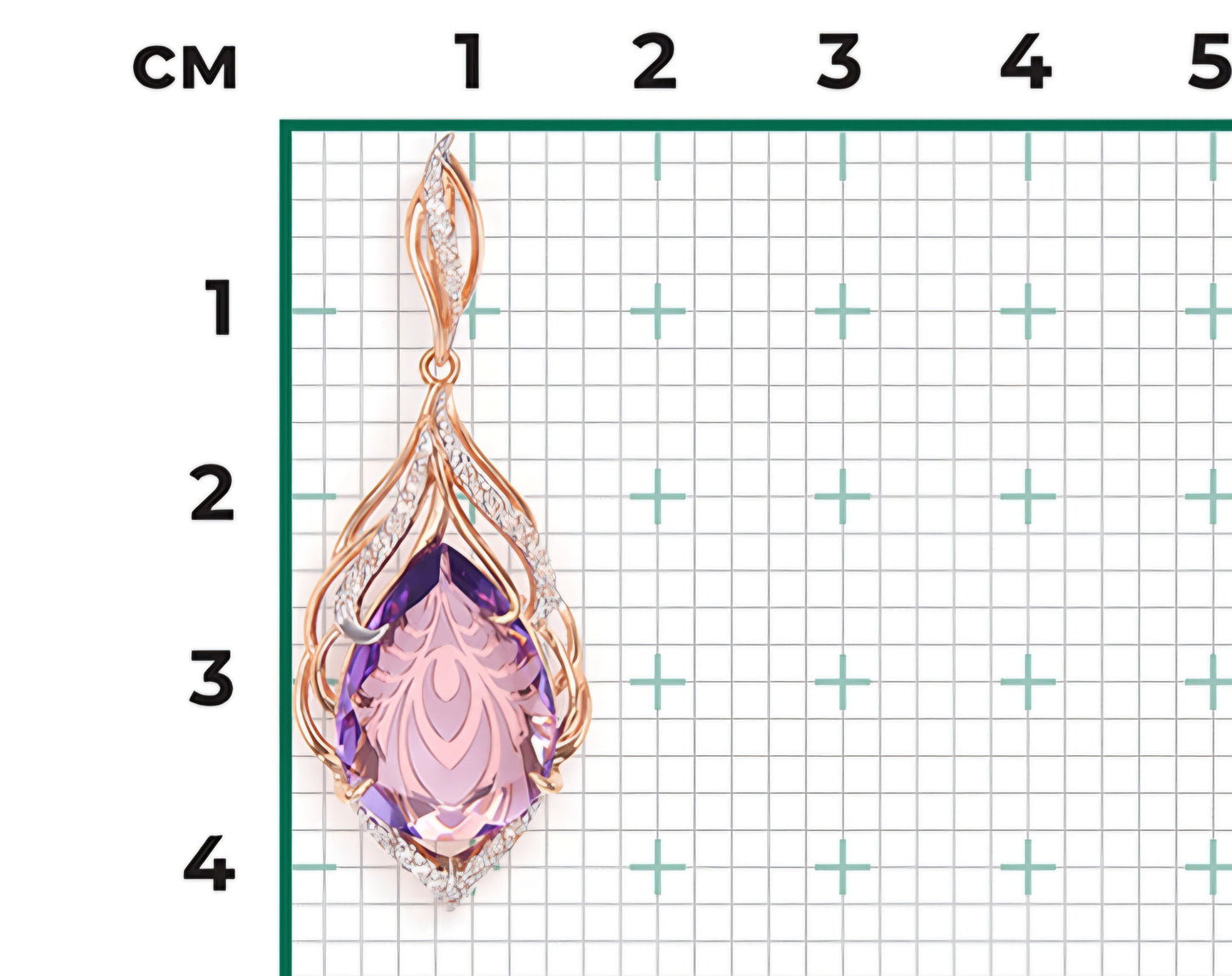Anhänger mit Amethyst Rotgold 585 Art. Nr. 03-2580-00-209-1110-46 P