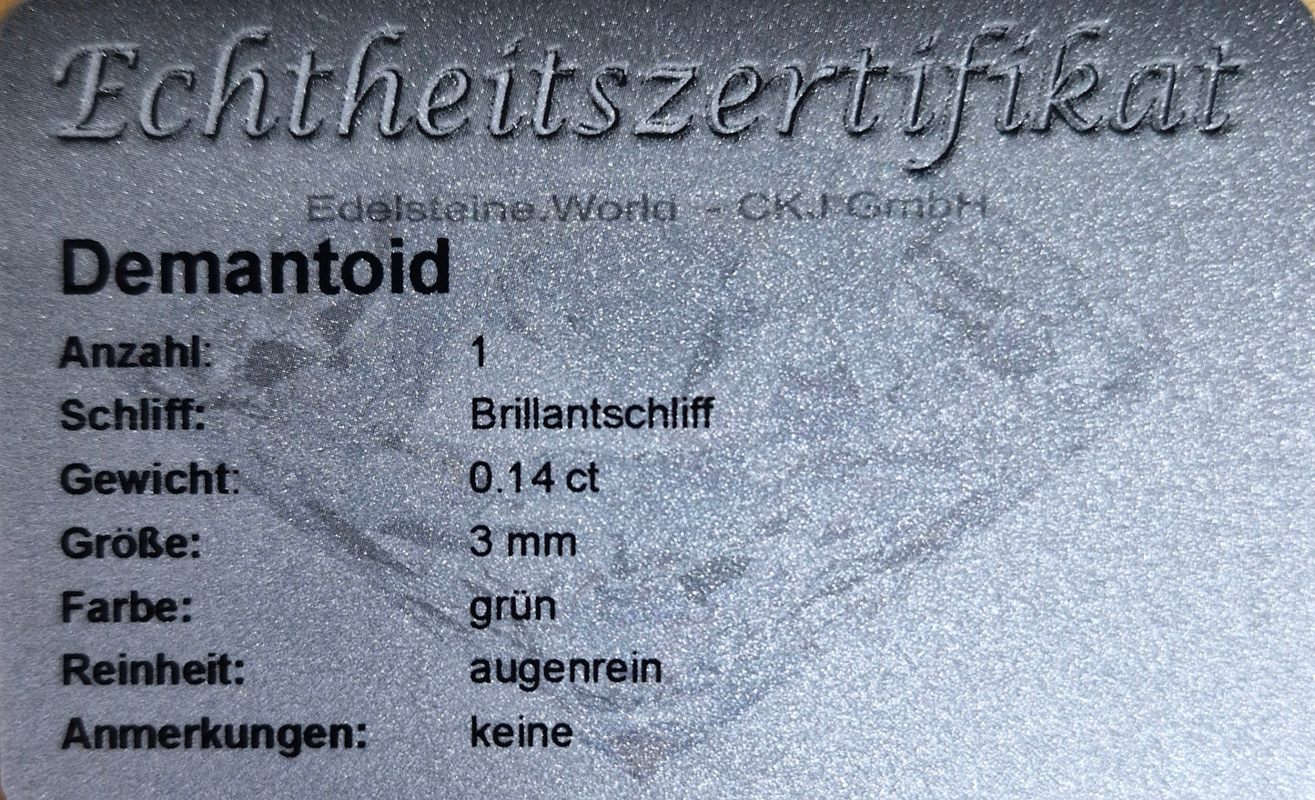 Demantoid 3,0 mm 0,14 Ct
