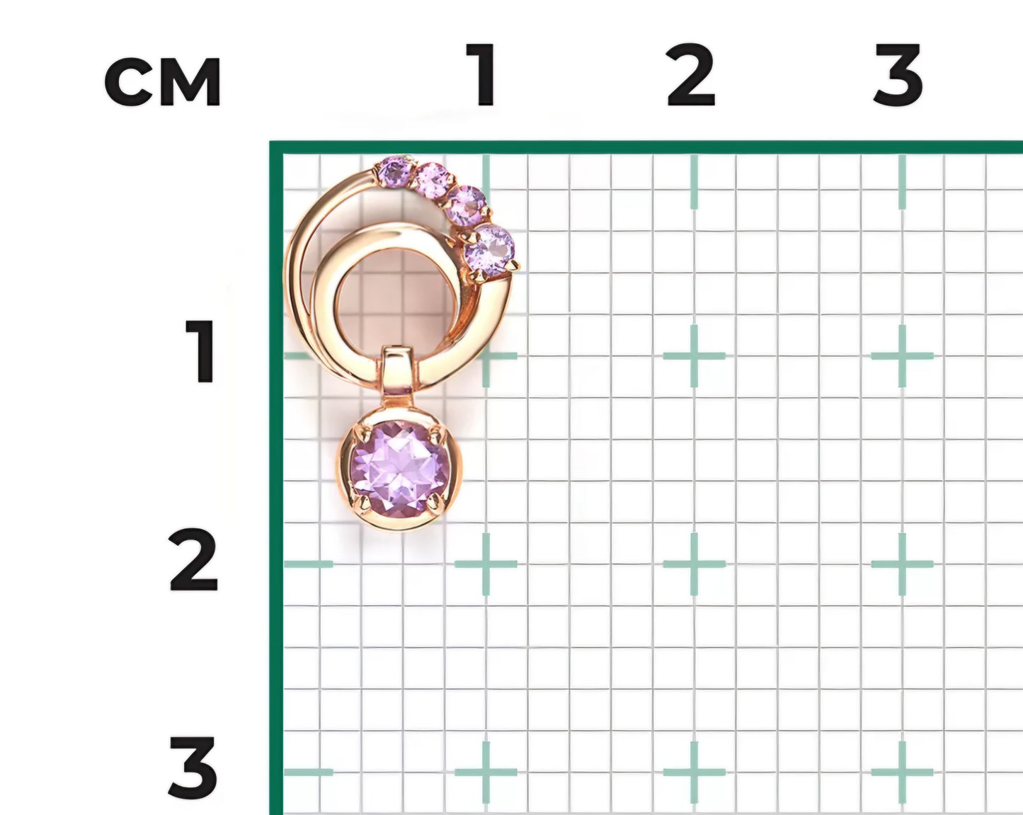 Anhänger mit Amethyst Rotgold 585 Art. Nr: 03-3580-00-203-1110 P