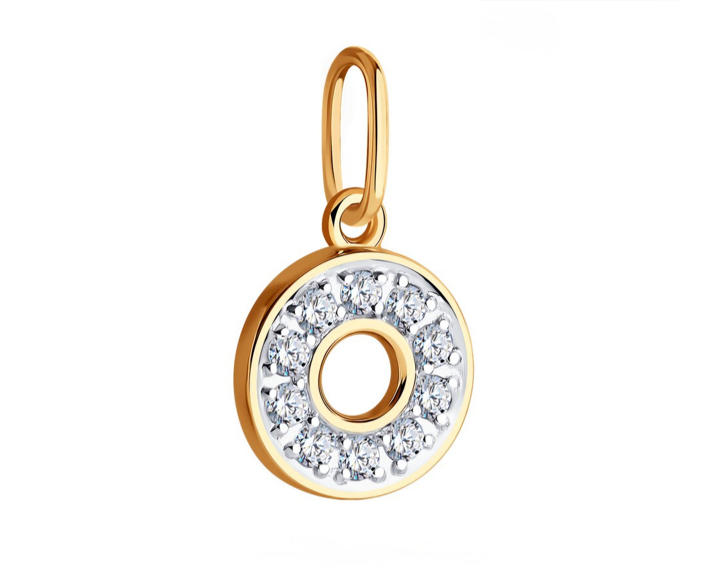 Anhänger mit Zirkonia Russisches Rotgold 585 Art. Nr. 036171