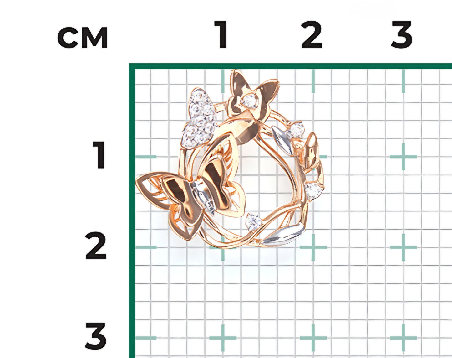 Anhänger mit Zirkonia Rotgold 585 Art. Nr. 03-2949-00-401-1110-48 P