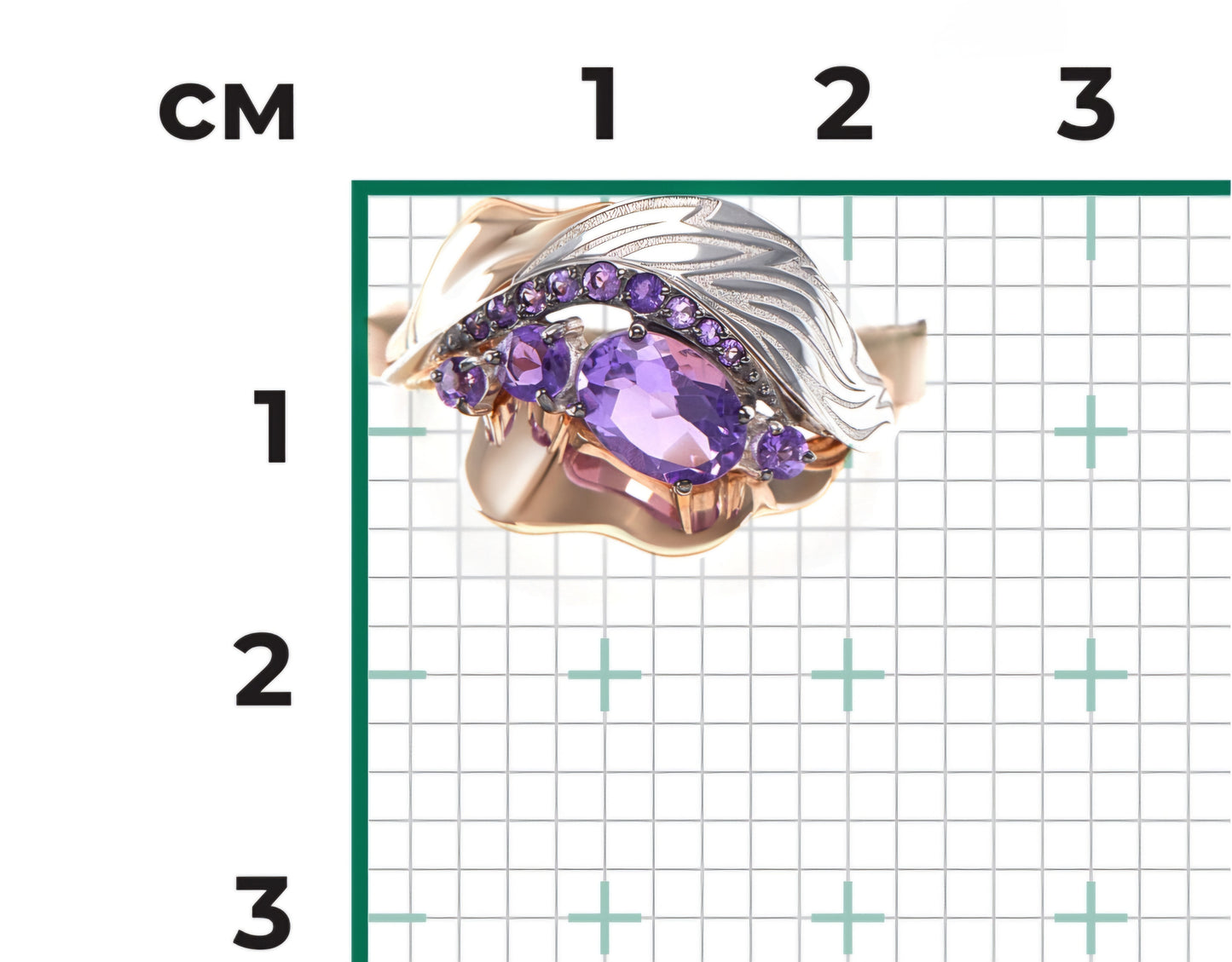 Ring mit Amethyst Rotgold 585 Art. Nr. 01-5707-00-203-1111 P
