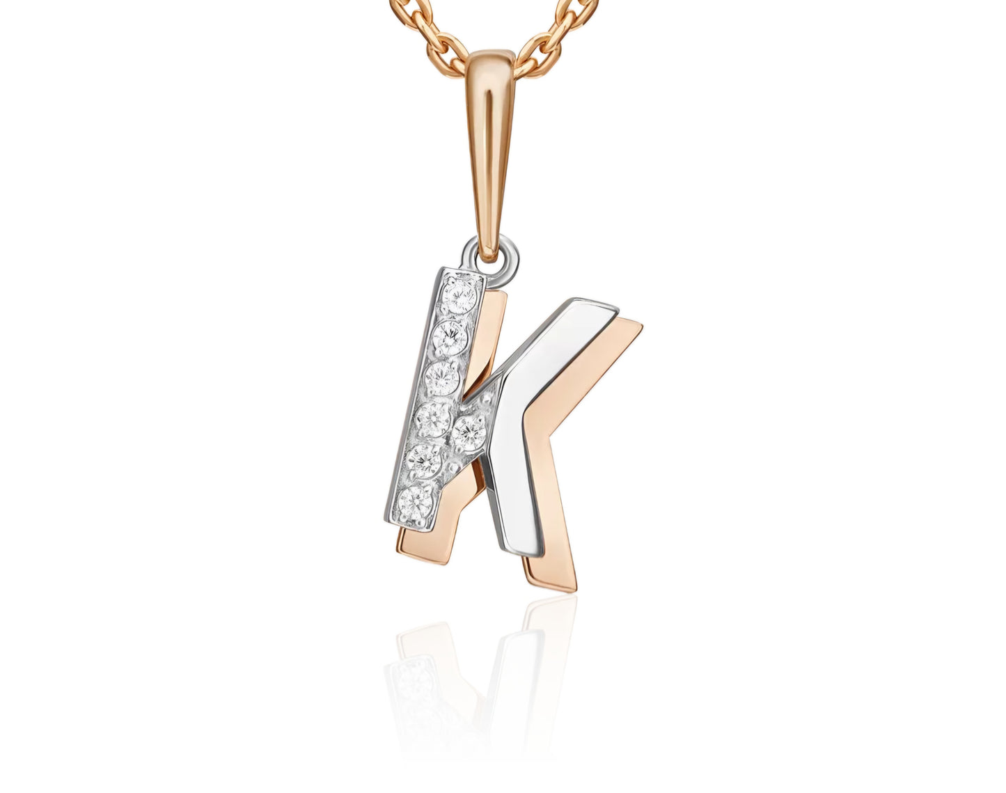 Anhänger mit Zirkonia Rotgold 585 Art. Nr. 03-3418-K-401-1111 P