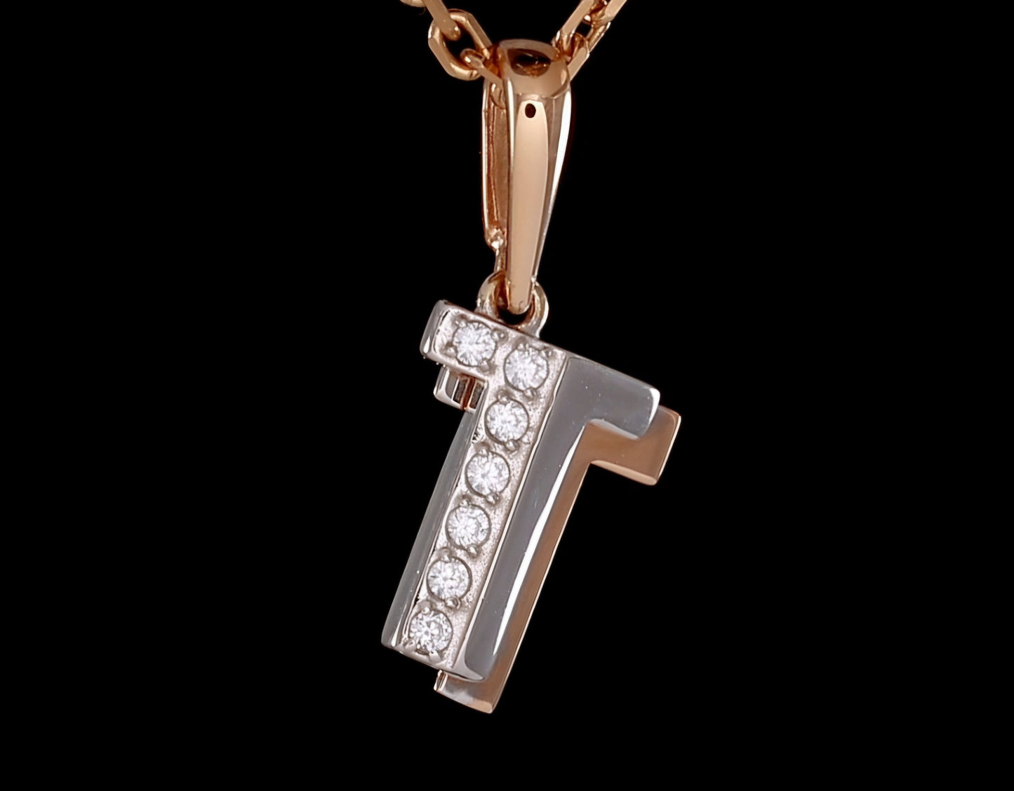 Anhänger mit Zirkonia Rotgold 585 Art. Nr. 03-3418-T-401-1111 P