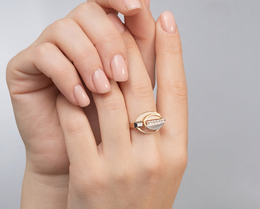 Ring mit Zirkonia Rotgold 585 Art. Nr. 01-5614-00-000-1111 P