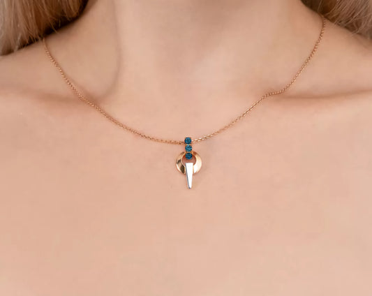 Anhänger mit London Blue Topas Rotgold 585 Art. Nr. 03-3575-01-201-1111 P