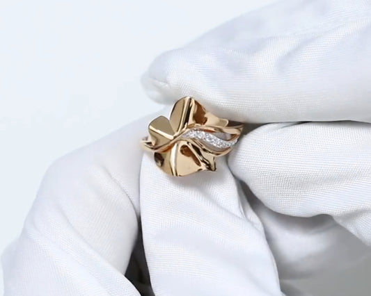 Ring mit Zirkonia Rotgold 585 Art. Nr. 01-4991-00-401-1110 P