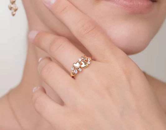 Ring Mit Zirkonia Rotgold 585 Art. Nr. 01-5839-00-401-1110 P