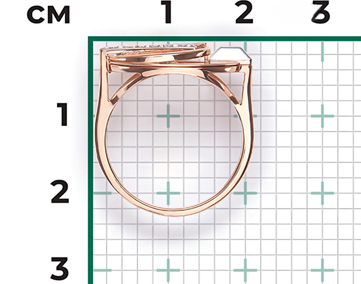 Ring mit Zirkonia Rotgold 585 Art. Nr. 01-5614-00-000-1111 P